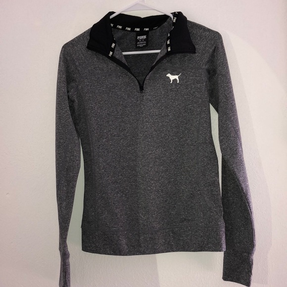 PINK Victoria's Secret Tops - PINK athletic half zip